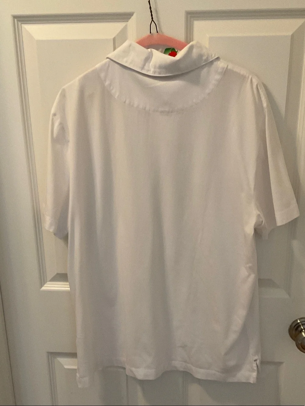Banana Republic White Supima Cotton 3 Button Short-Sleeve Polo with Pocket